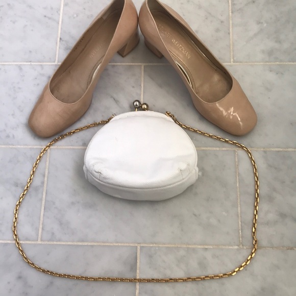 💯authentic Judith Lieber white clutch 6.5”w x 6”l - Picture 1 of 8